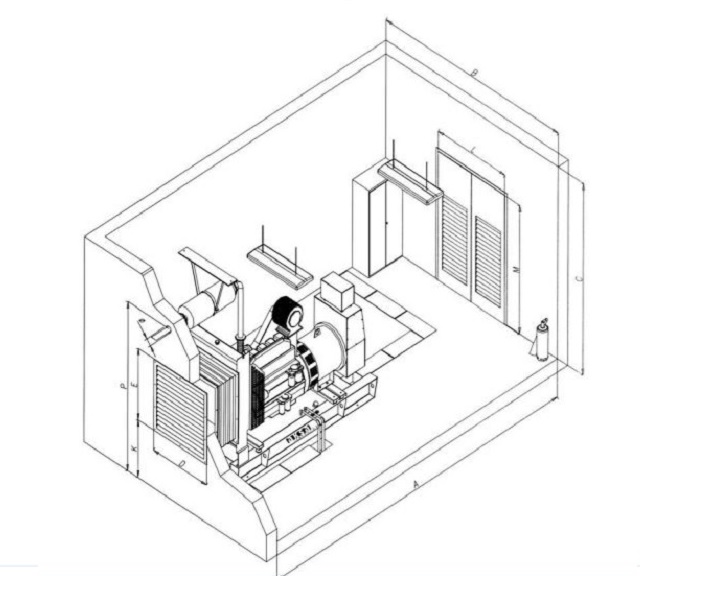 Sơ đồ lắp đặt máy phát điện trong hệ thống điện